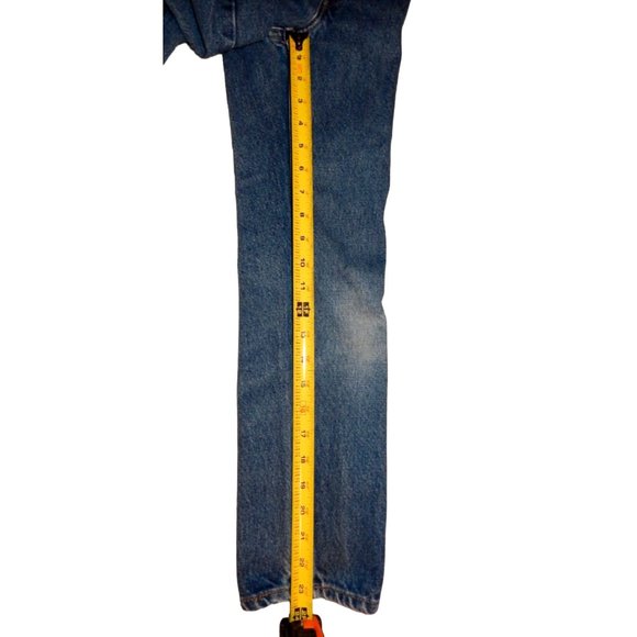 Vintage Levis 418 Orange Tab Jeans Kids 10 (22x23 1/4) Slim Straight Made In USA - Picture 9 of 9